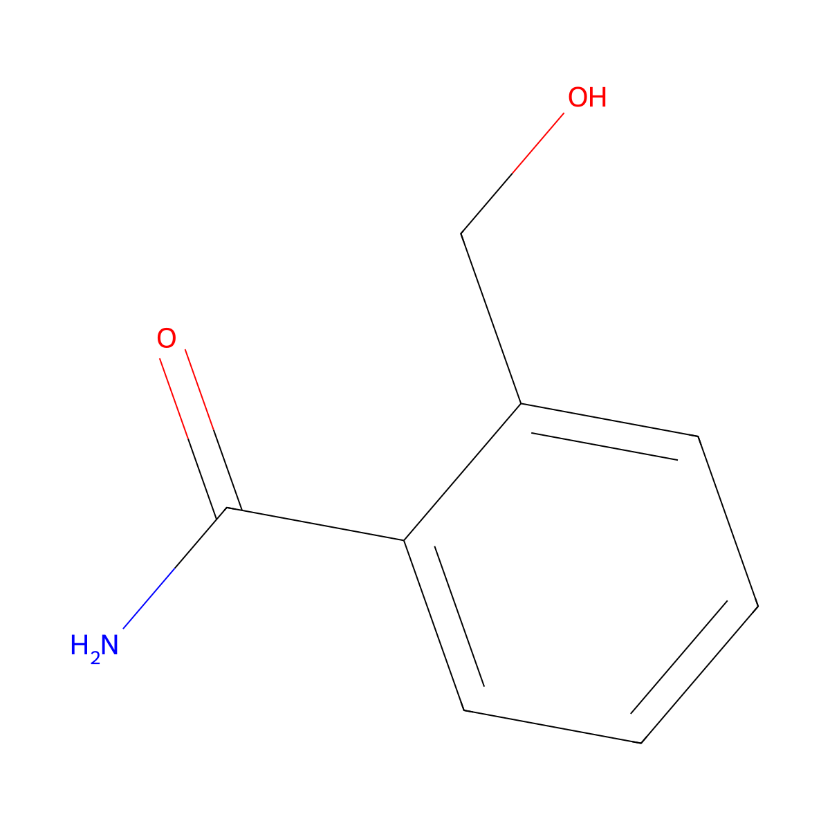 o-(Hydroxymethyl)benzamide molecular structure, CAS 33832-98-3