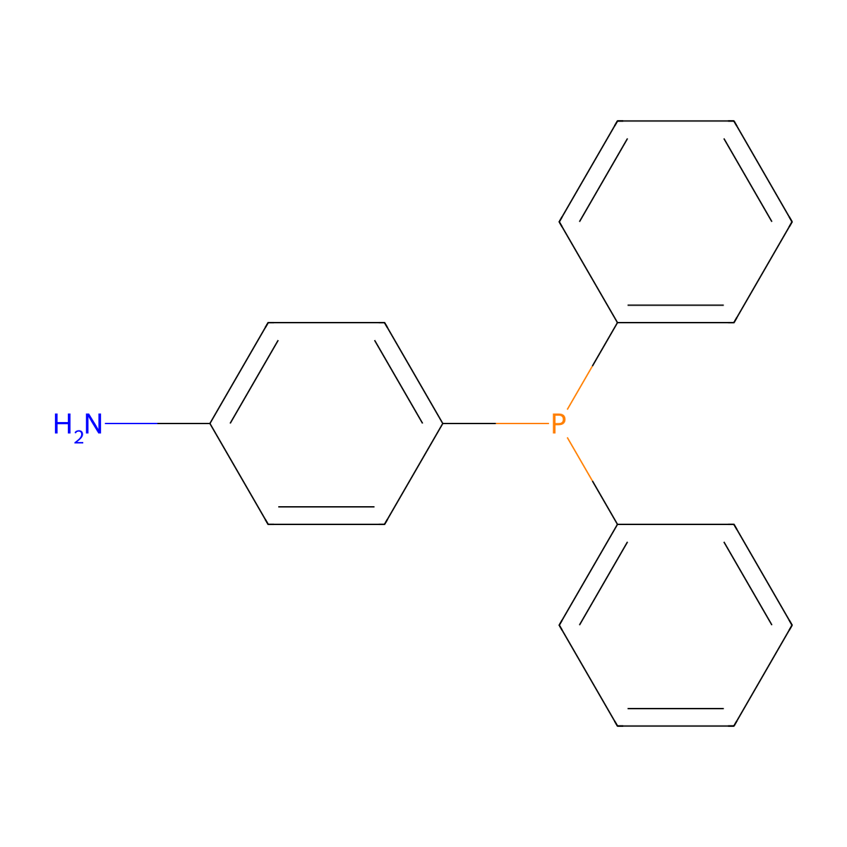 4-(Diphenylphosphaneyl)aniline molecular structure, CAS 33834-35-4
