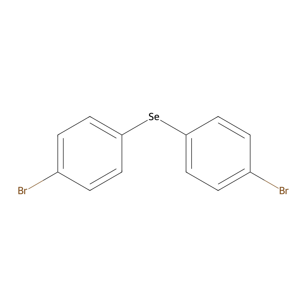 Bis(4-bromophenyl) selenide molecular structure, CAS 33834-56-9