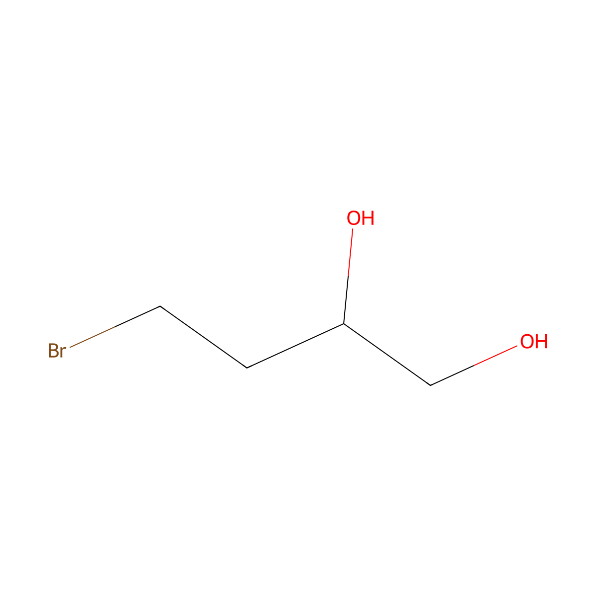4-Bromobutane-1,2-diol molecular structure, CAS 33835-83-5