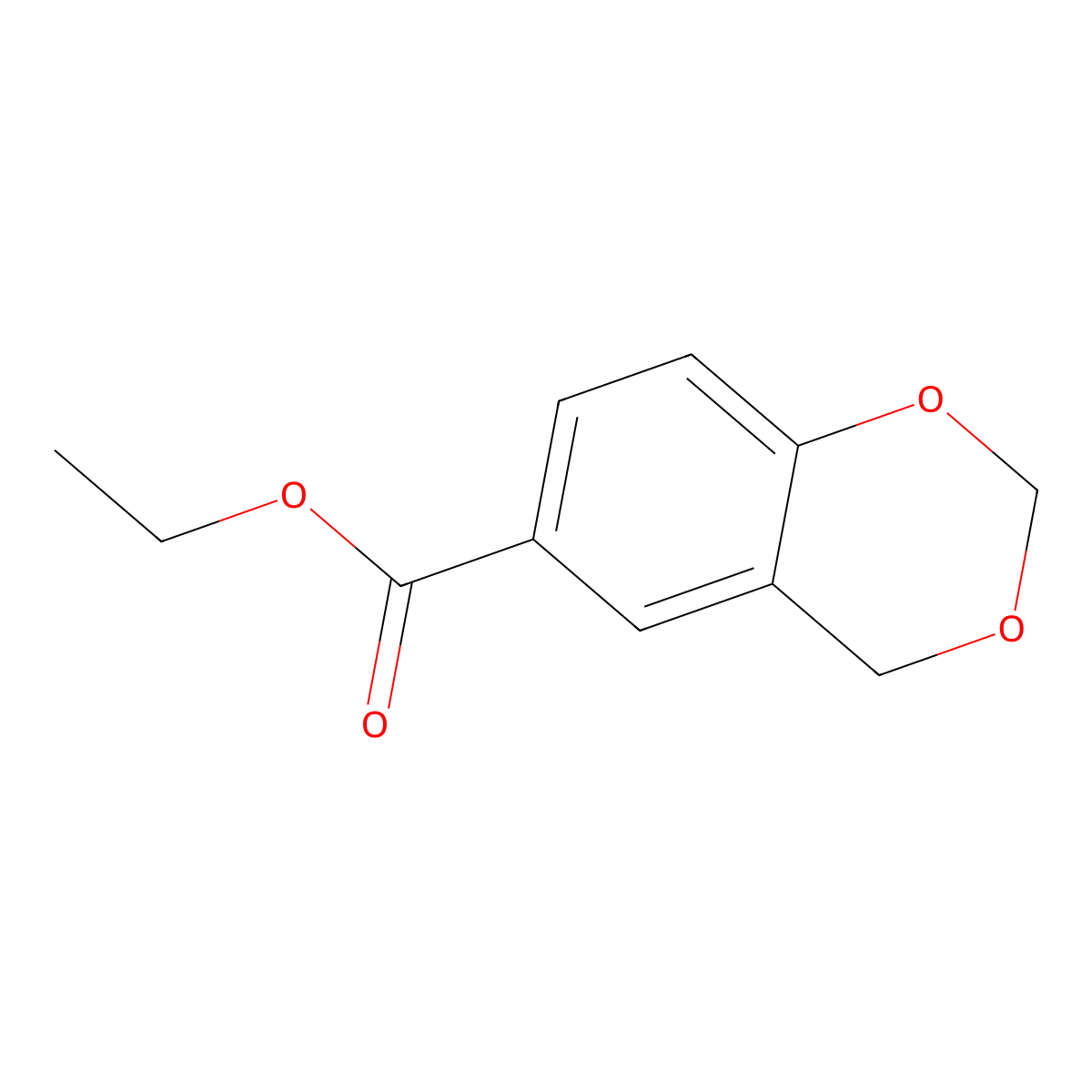Ethyl 4H-1,3-benzodioxin-6-carboxylate molecular structure, CAS 33835-88-0