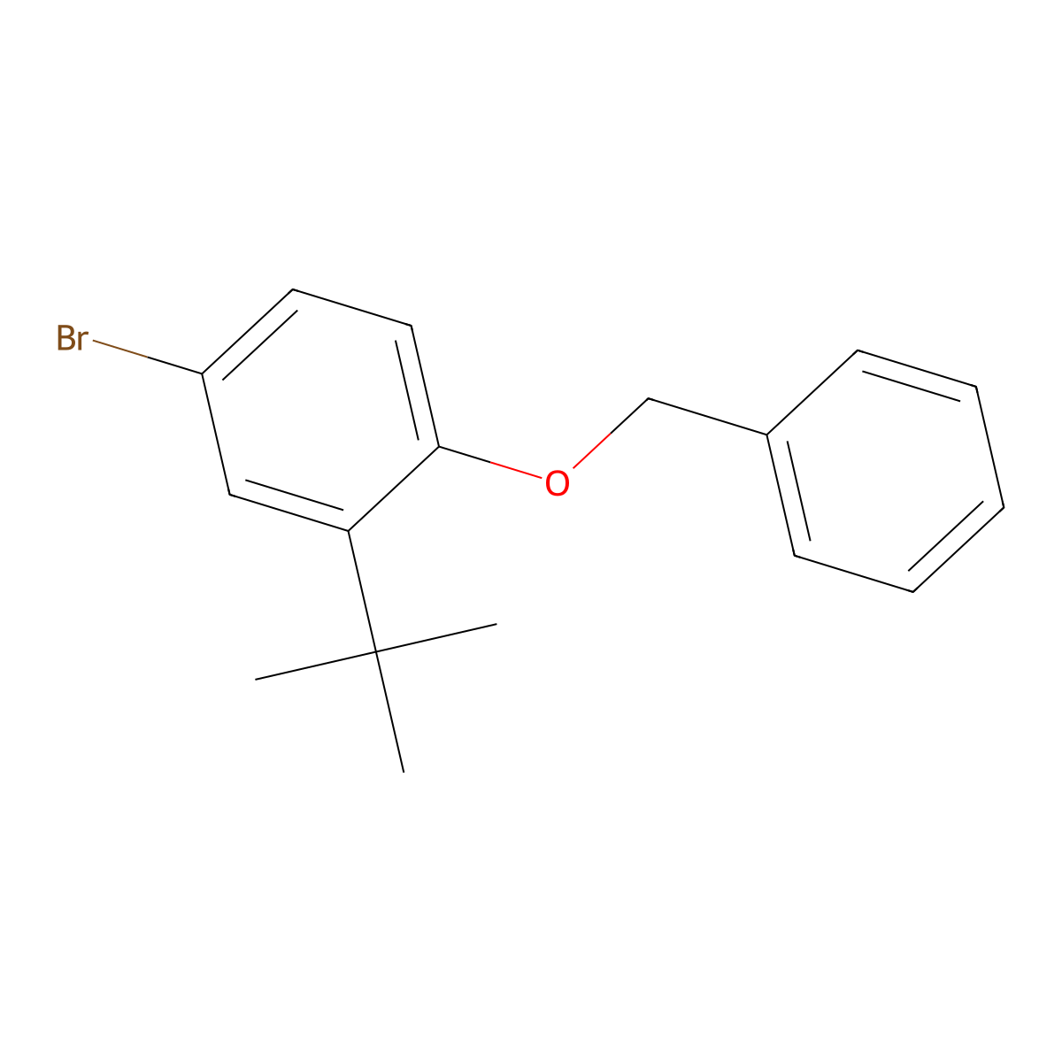 1-Benzyloxy-4-bromo-2-tert-butyl-benzene molecular structure, CAS 33839-12-2