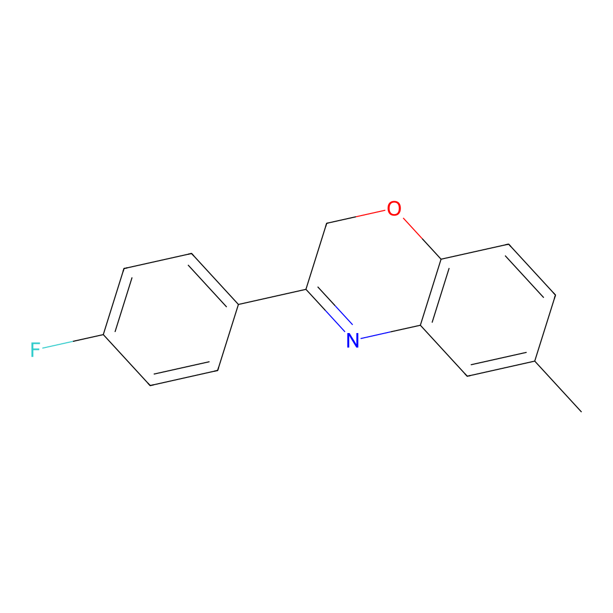 3-(4-fluorophenyl)-6-methyl-2H-1,4-benzoxazine molecular structure, CAS 338391-73-4