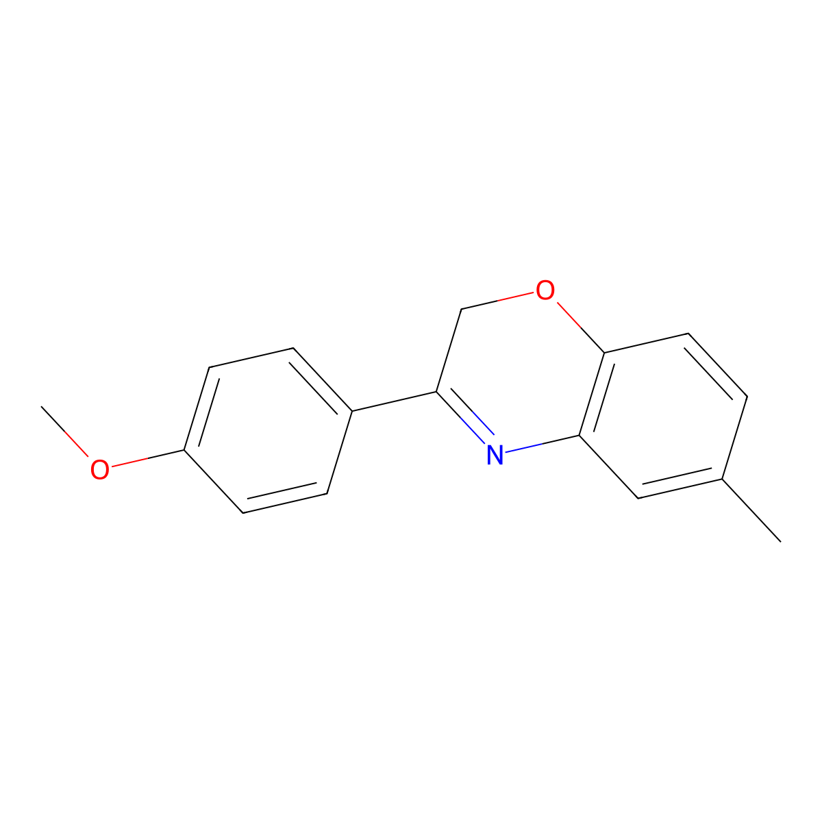 3-(4-methoxyphenyl)-6-methyl-2H-1,4-benzoxazine molecular structure, CAS 338391-79-0