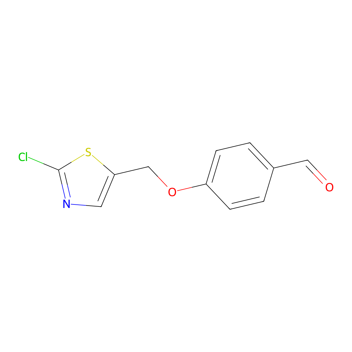 4-[(2-Chloro-1,3-thiazol-5-yl)methoxy]benzaldehyde molecular structure, CAS 338393-48-9
