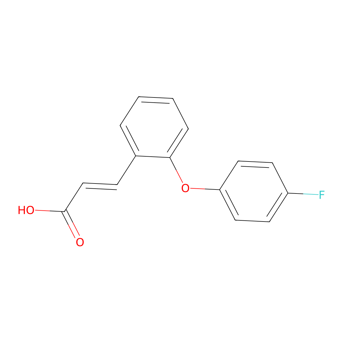 3-[2-(4-Fluorophenoxy)phenyl]acrylic acid molecular structure, CAS 338393-64-9