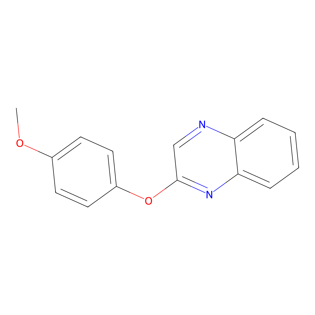 2-(4-Methoxyphenoxy)quinoxaline molecular structure, CAS 338394-64-2