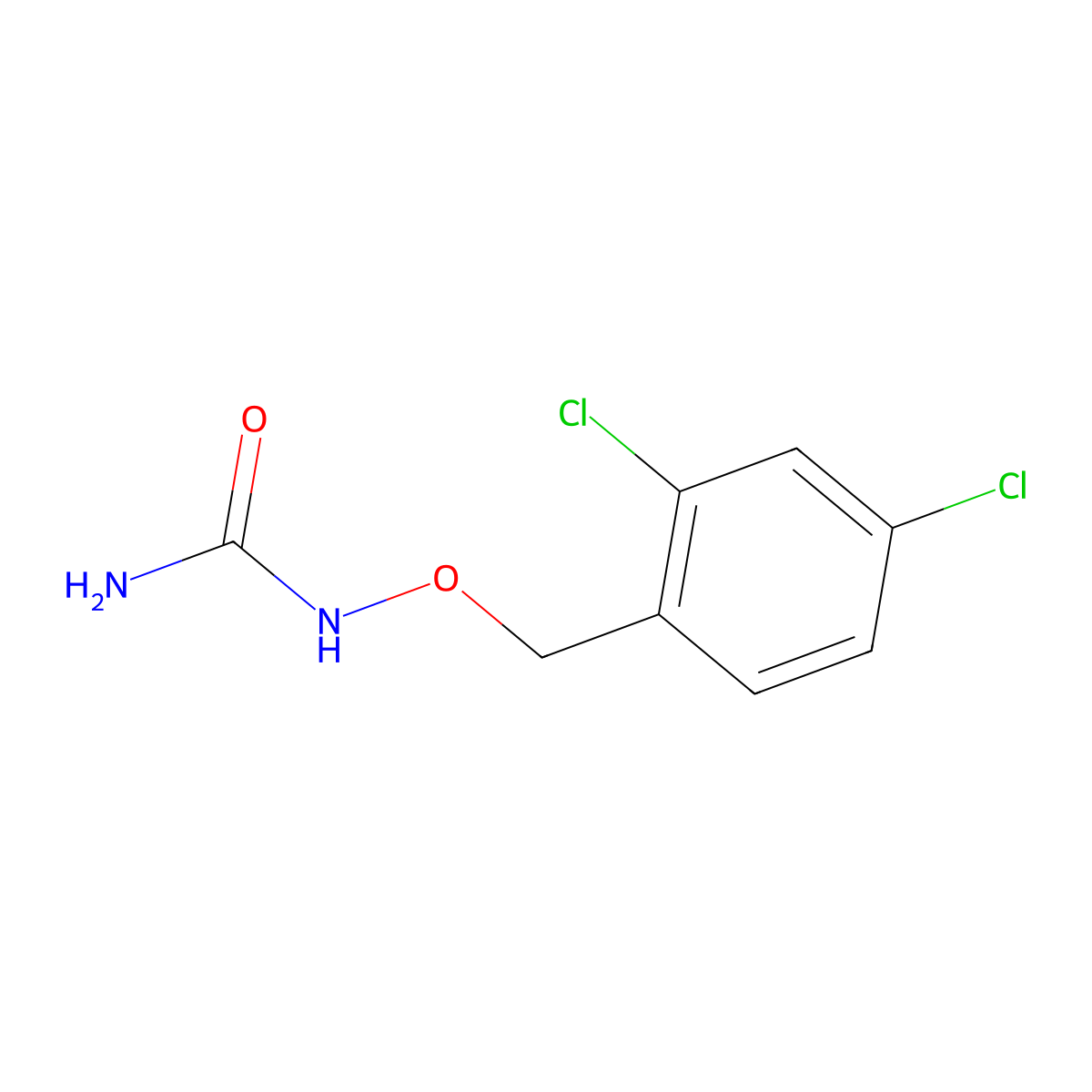 N-[(2,4-dichlorobenzyl)oxy]urea molecular structure, CAS 338395-14-5