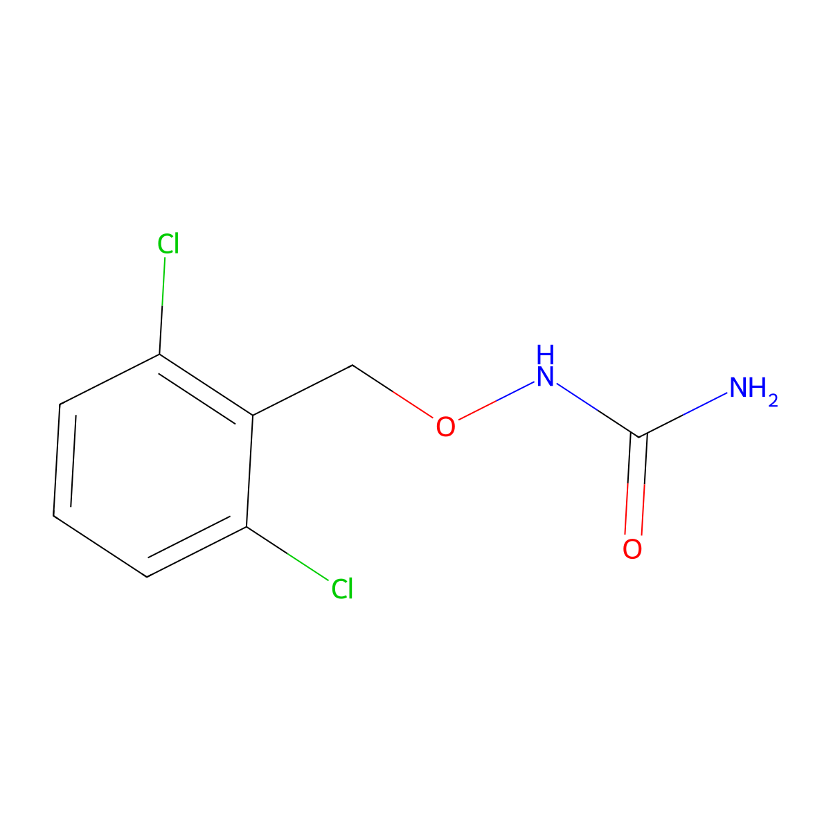 N-[(2,6-dichlorobenzyl)oxy]urea molecular structure, CAS 338395-20-3