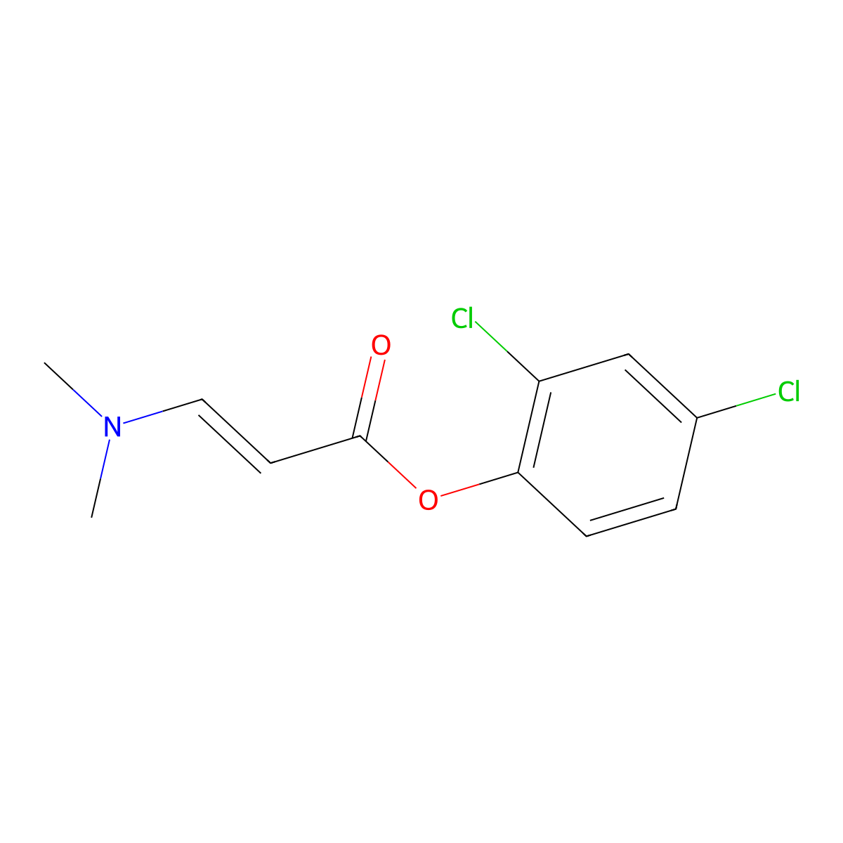 2,4-Dichlorophenyl 3-(dimethylamino)acrylate molecular structure, CAS 338395-30-5