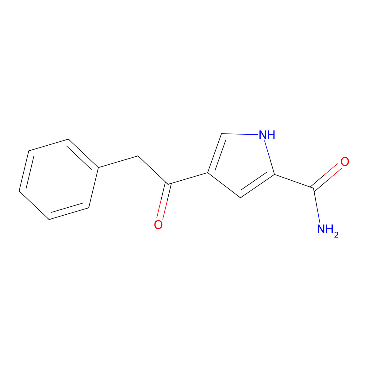 4-(2-phenylacetyl)-1H-pyrrole-2-carboxamide molecular structure, CAS 338397-64-1
