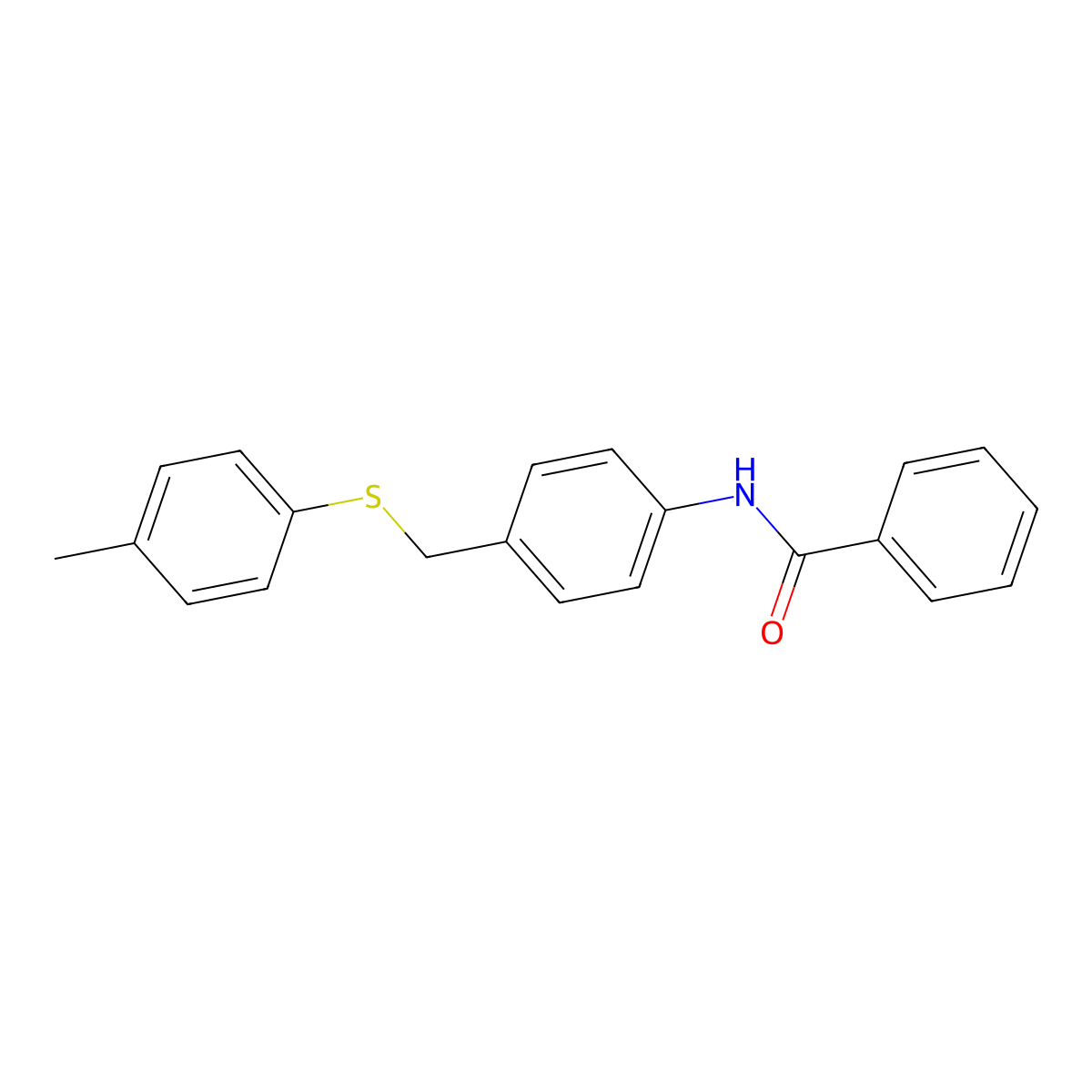 N-(4-{[(4-methylphenyl)sulfanyl]methyl}phenyl)benzenecarboxamide molecular structure, CAS 338398-71-3