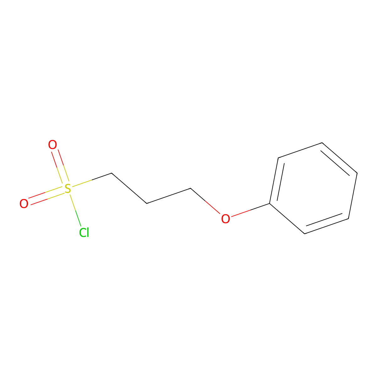 3-Phenoxypropane-1-sulfonyl chloride molecular structure, CAS 3384-05-2