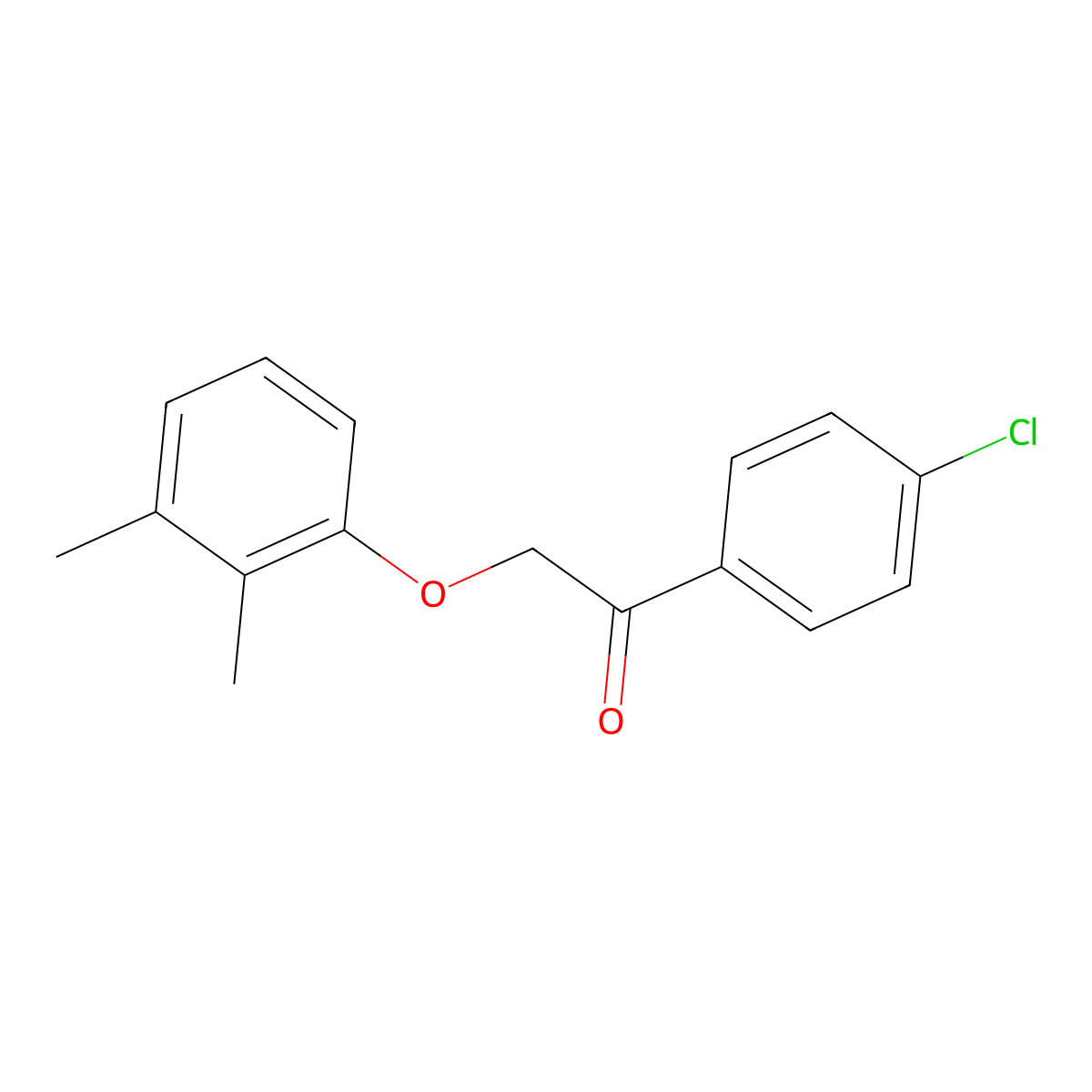 1-(4-Chlorophenyl)-2-(2,3-dimethylphenoxy)-1-ethanone molecular structure, CAS 338400-71-8