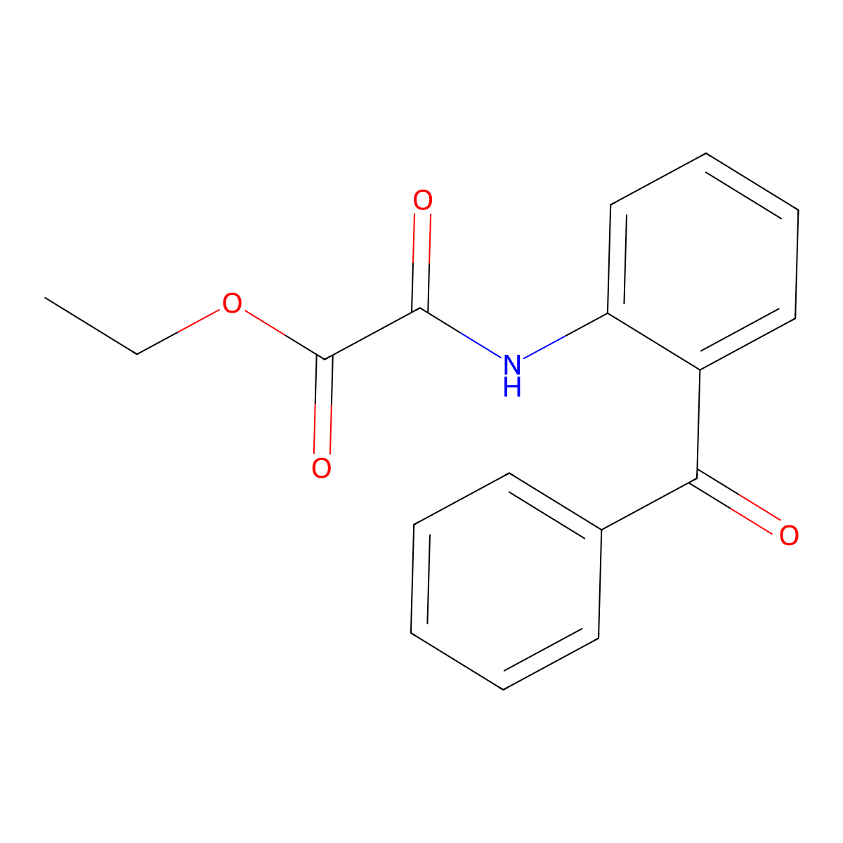 Ethyl 2-(2-benzoylanilino)-2-oxoacetate molecular structure, CAS 338401-00-6
