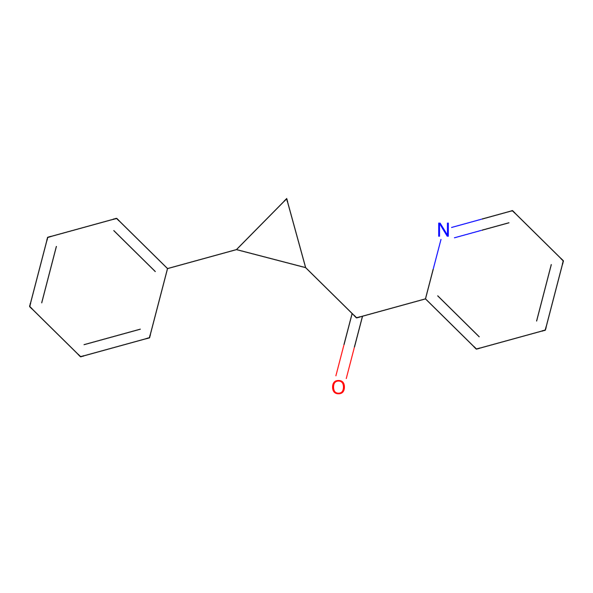 (2-Phenylcyclopropyl)(2-pyridinyl)methanone molecular structure, CAS 338401-33-5