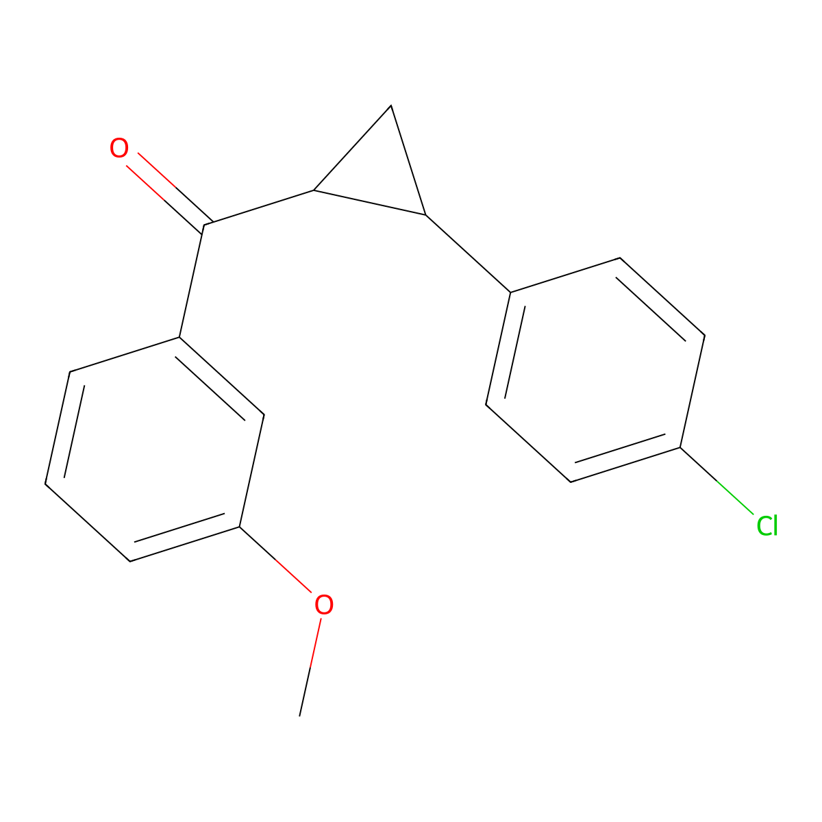 [2-(4-Chlorophenyl)cyclopropyl](3-methoxyphenyl)methanone molecular structure, CAS 338401-37-9