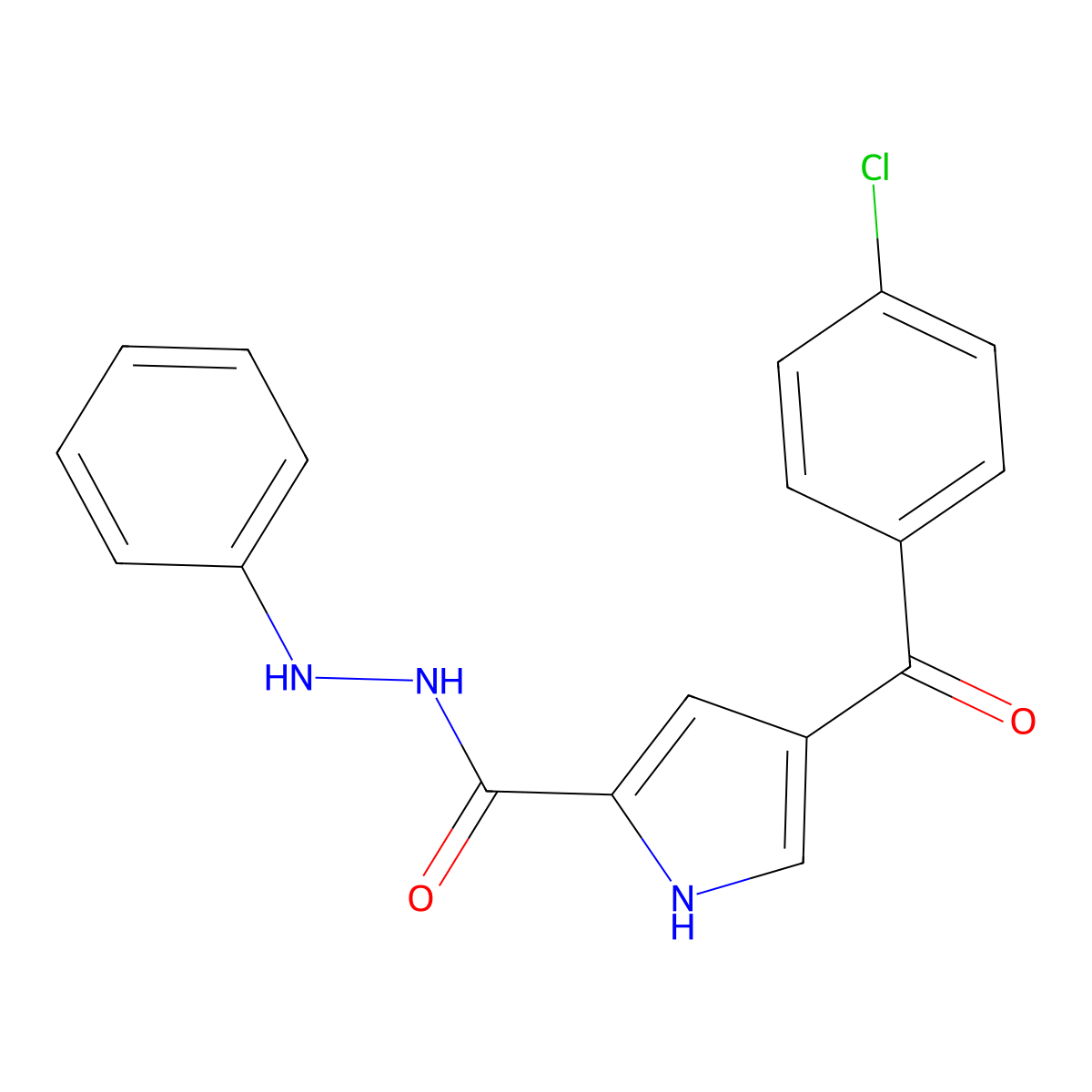 4-(4-chlorobenzoyl)-N'-phenyl-1H-pyrrole-2-carbohydrazide molecular structure, CAS 338403-36-4