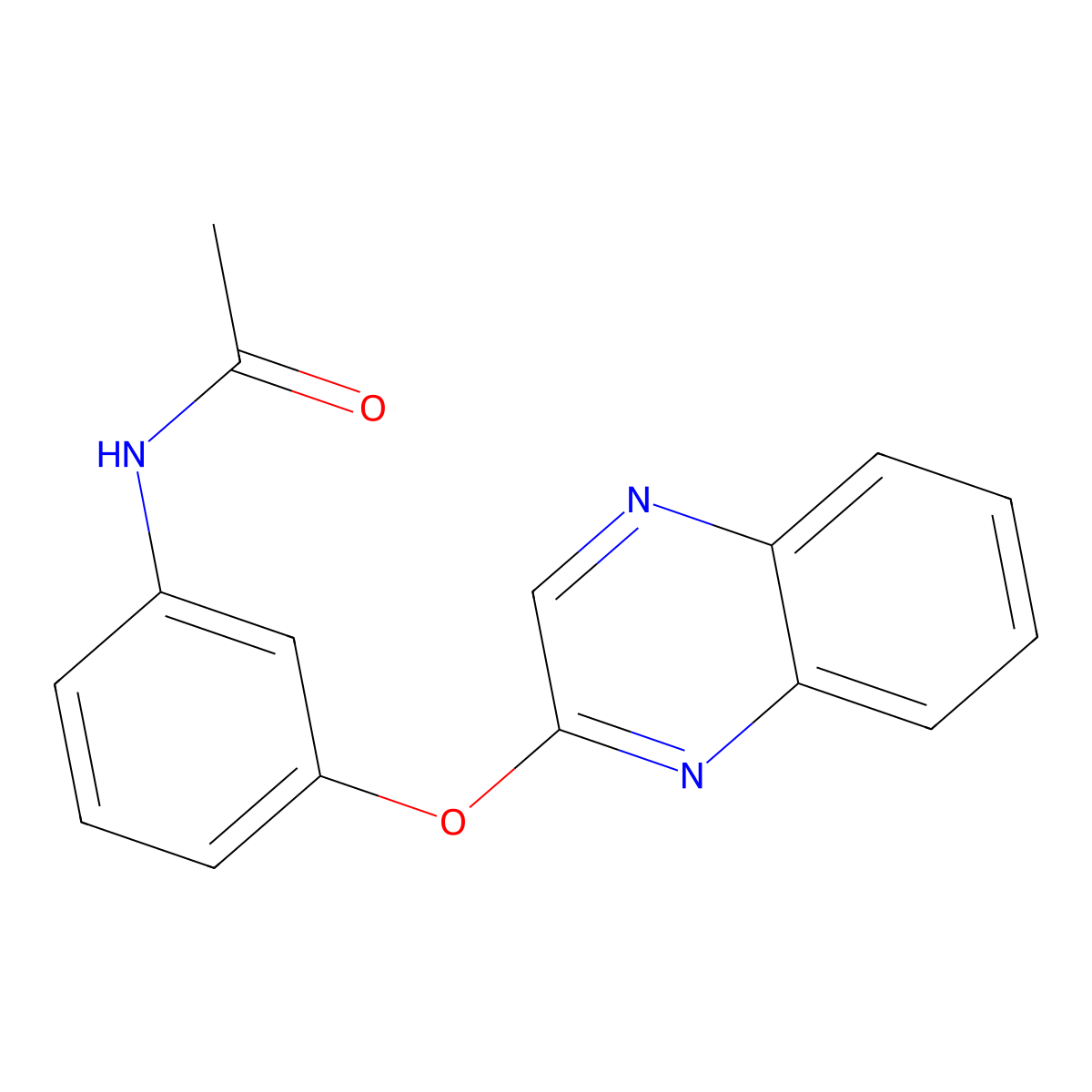 N-[3-(2-quinoxalinyloxy)phenyl]acetamide molecular structure, CAS 338403-55-7