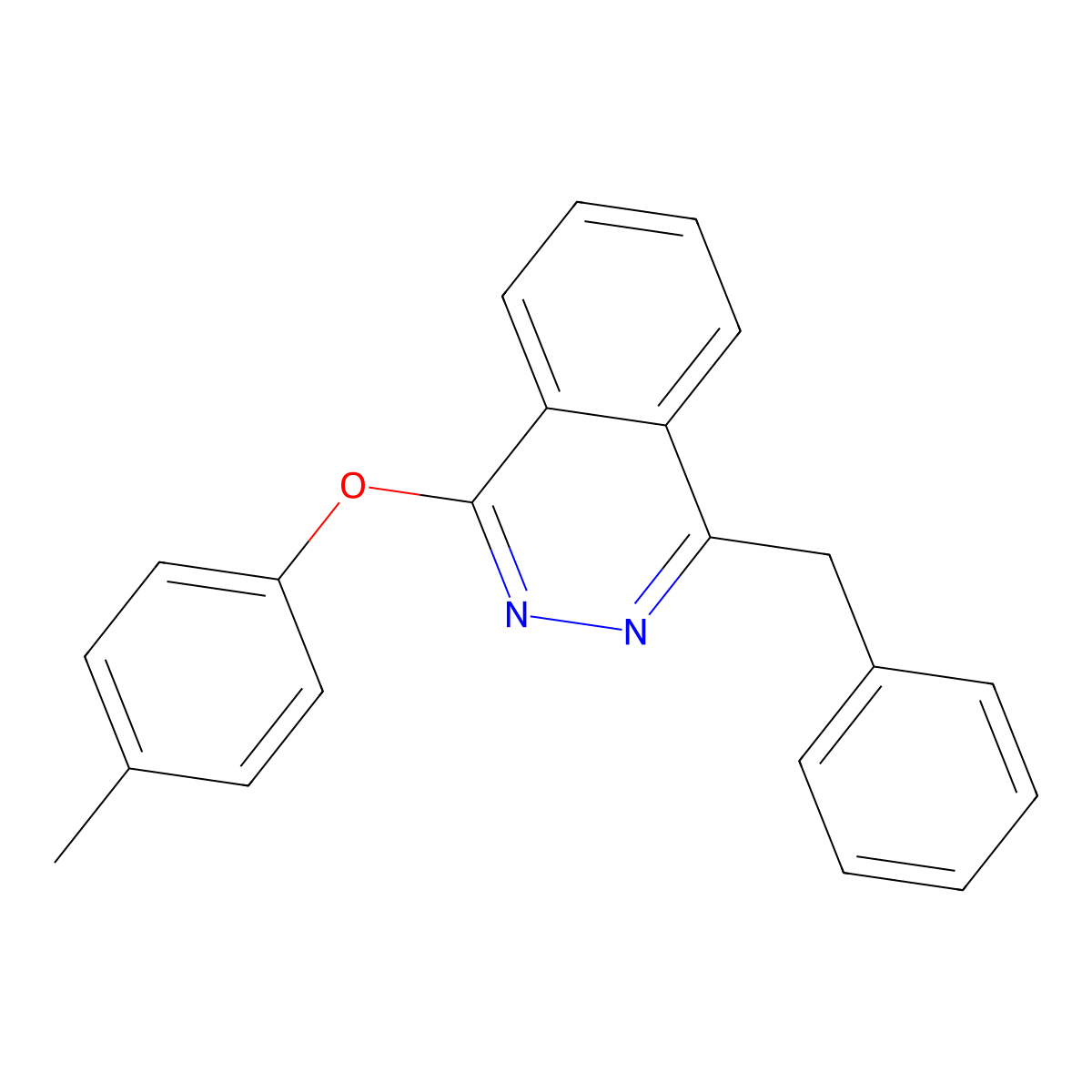 1-Benzyl-4-(4-methylphenoxy)phthalazine molecular structure, CAS 338404-27-6