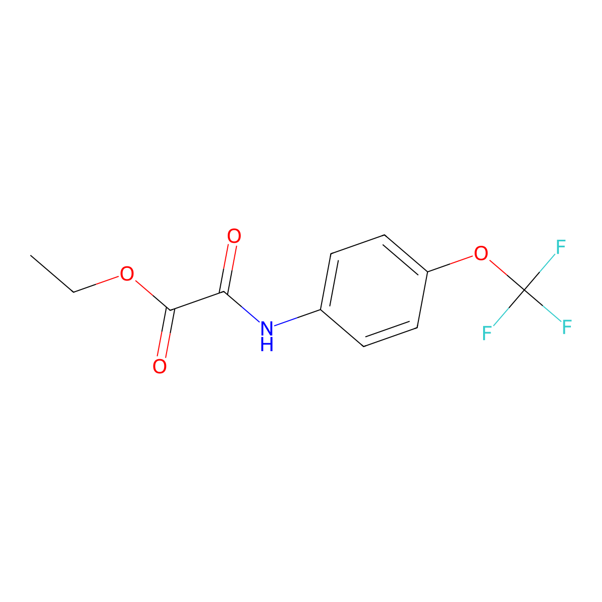 Ethyl 2-oxo-2-[4-(trifluoromethoxy)anilino]acetate molecular structure, CAS 338405-23-5