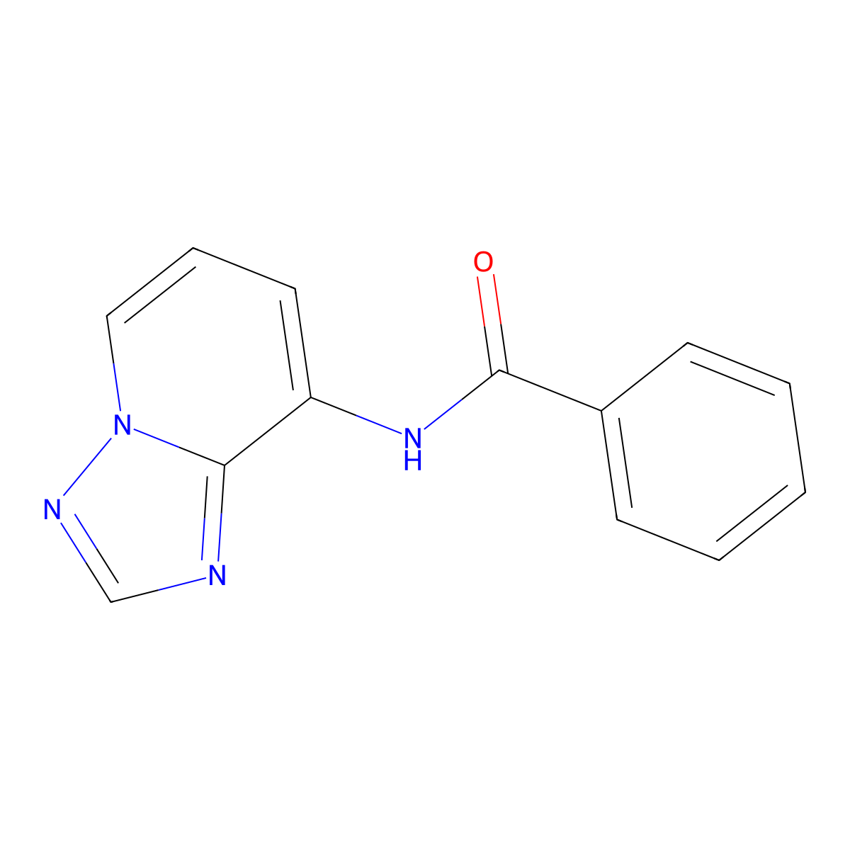 N-[1,2,4]triazolo[1,5-a]pyridin-8-ylbenzenecarboxamide molecular structure, CAS 338406-04-5