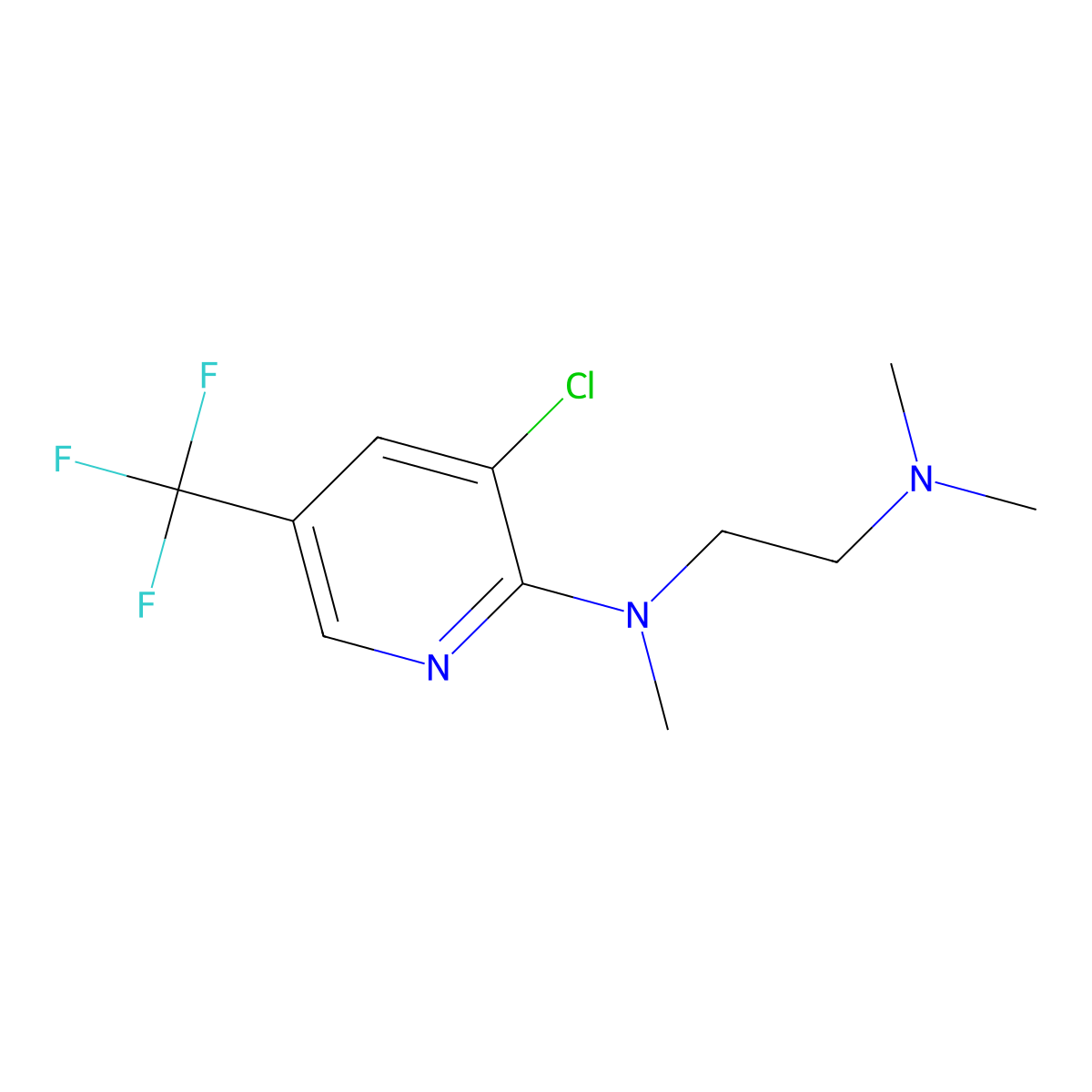 N~1~-[3-chloro-5-(trifluoromethyl)-2-pyridinyl]-N~1~,N~2~,N~2~-trimethyl-1,2-ethanediamine molecular structure, CAS 338406-19-2
