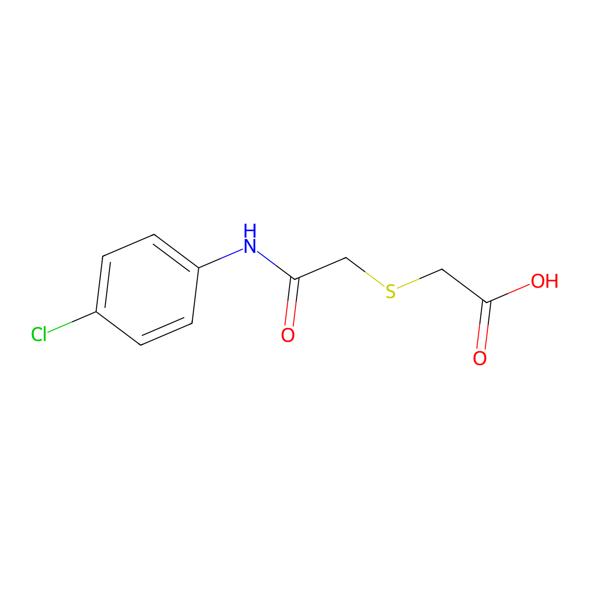 2-({[(4-Chlorophenyl)carbamoyl]methyl}sulfanyl)acetic acid molecular structure, CAS 338409-04-4
