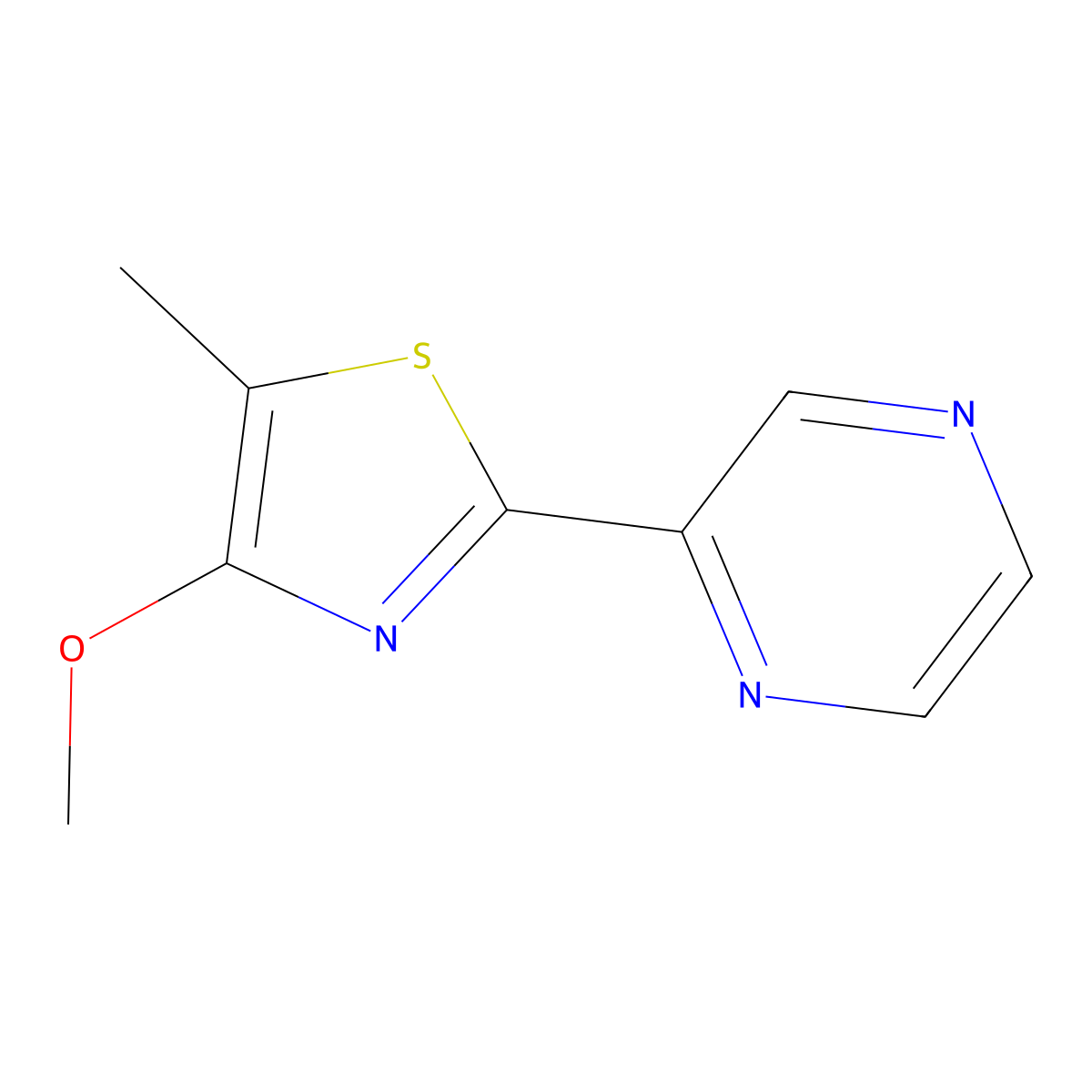 2-(4-Methoxy-5-methyl-1,3-thiazol-2-yl)pyrazine molecular structure, CAS 338409-47-5