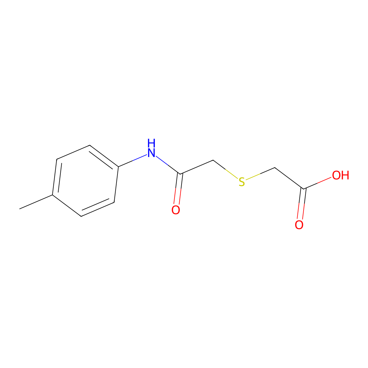 2-{[2-Oxo-2-(4-toluidino)ethyl]sulfanyl}-acetic acid molecular structure, CAS 338409-62-4