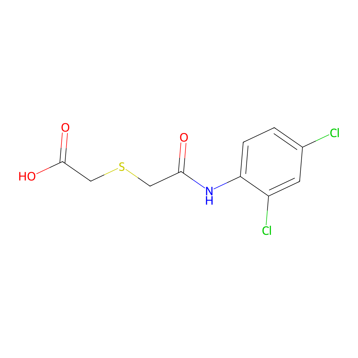 2-{[2-(2,4-Dichloroanilino)-2-oxoethyl]-sulfanyl}acetic acid molecular structure, CAS 338409-76-0