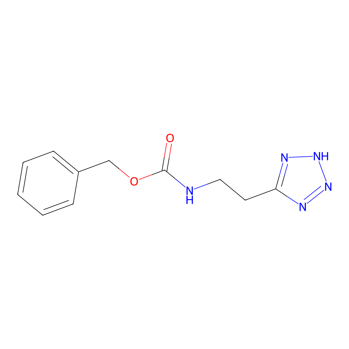 5-[2-(Cbz-amino)ethyl]-1H-tetrazole molecular structure, CAS 33841-54-2
