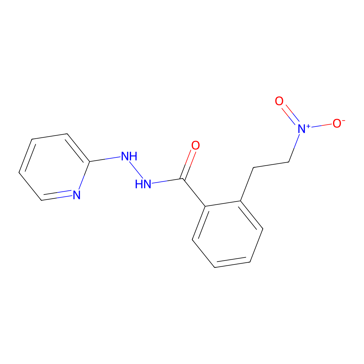 2-(2-nitroethyl)-N'-(2-pyridinyl)benzenecarbohydrazide molecular structure, CAS 338410-34-7