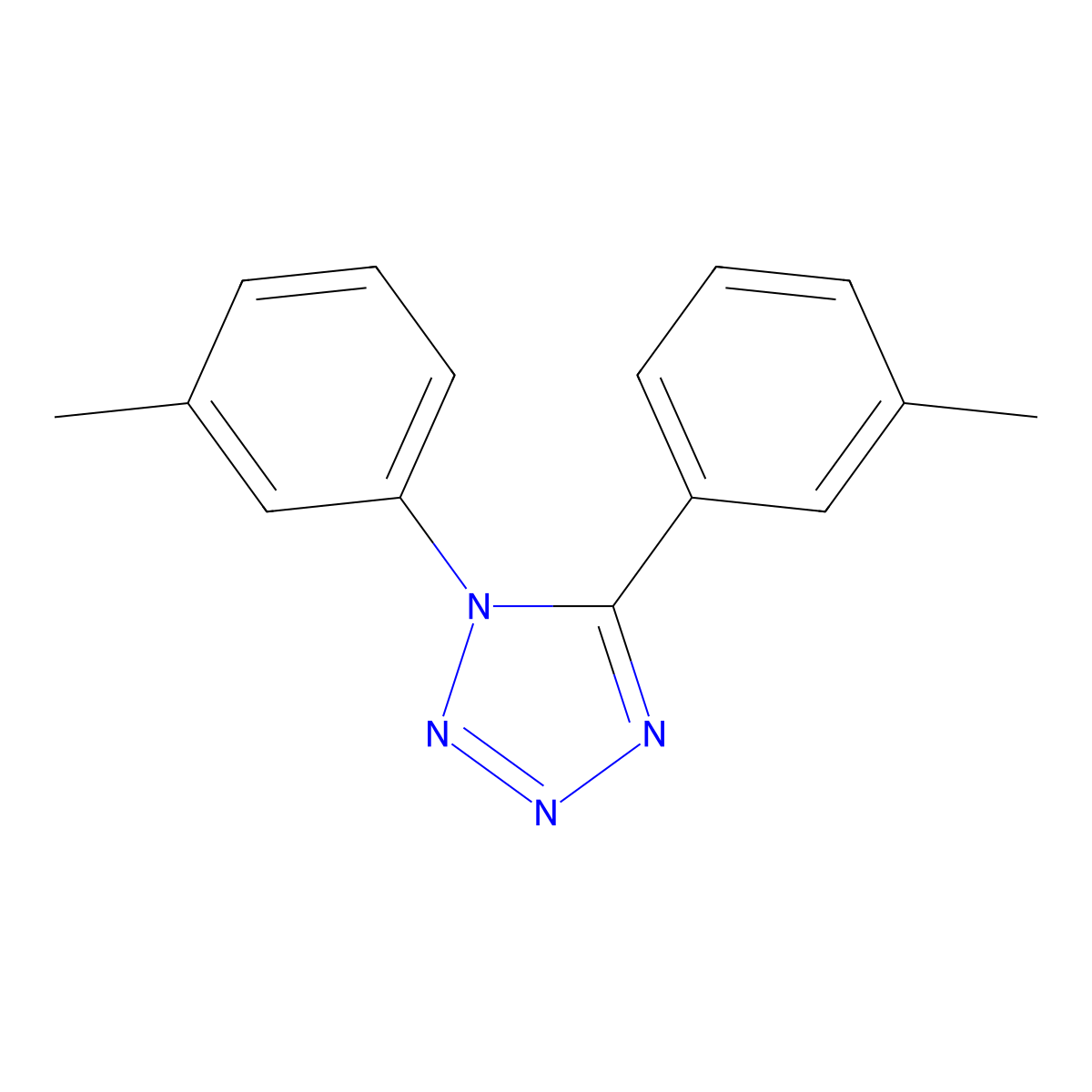 1,5-bis(3-methylphenyl)-1H-1,2,3,4-tetraazole molecular structure, CAS 338411-35-1