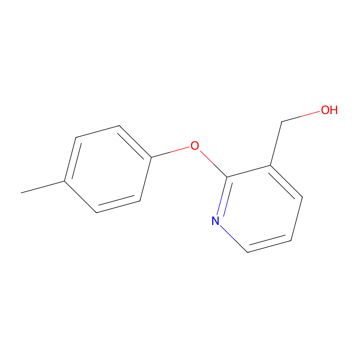 [2-(4-Methylphenoxy)pyridin-3-yl]methanol molecular structure, CAS 338413-58-4