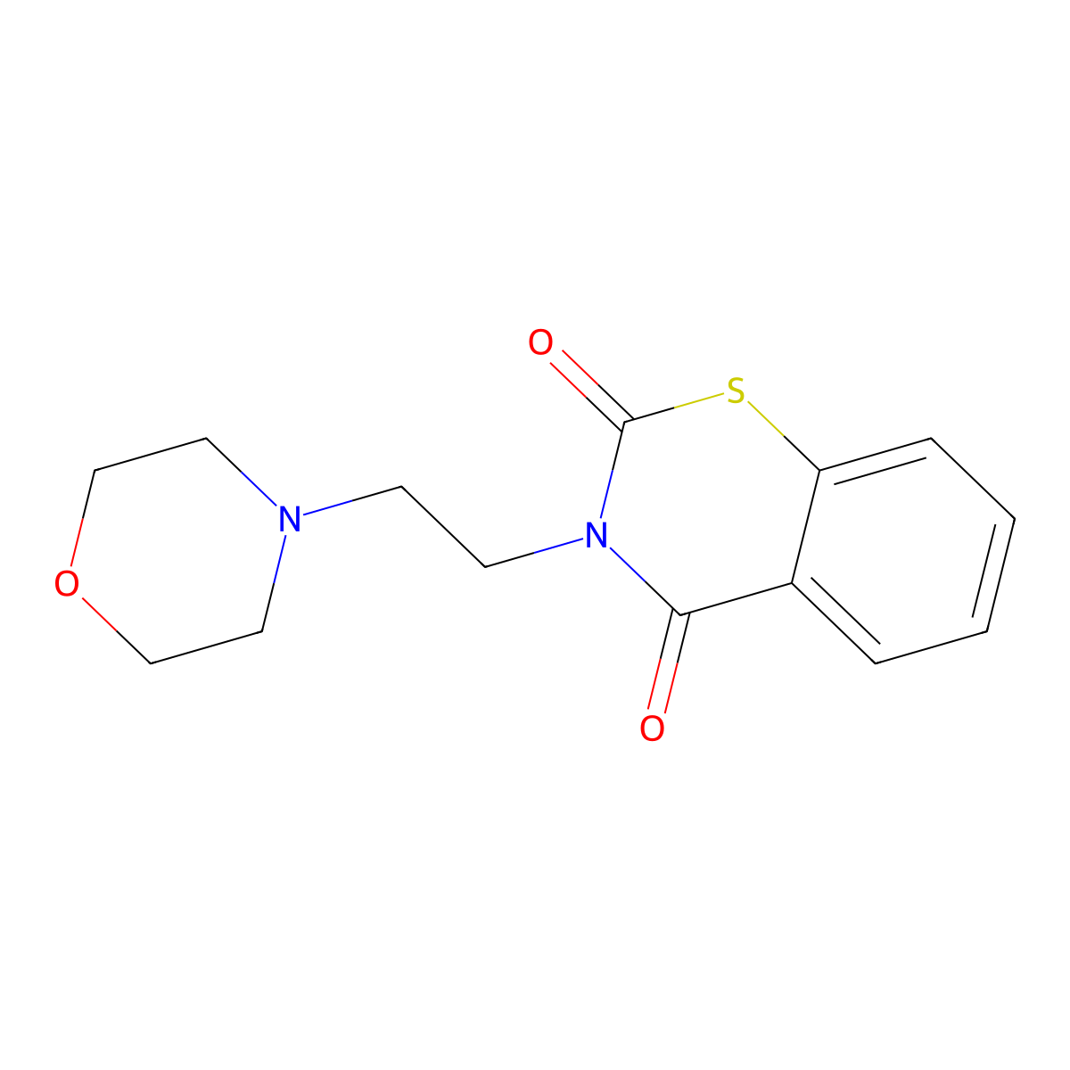 3-(2-morpholinoethyl)-2H-1,3-benzothiazine-2,4(3H)-dione molecular structure, CAS 338415-49-9