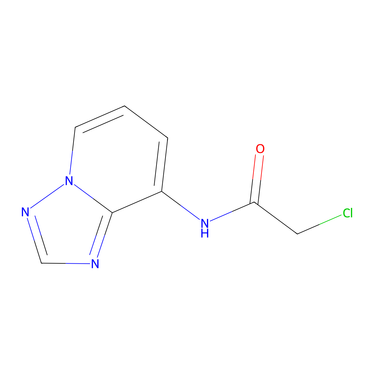 2-chloro-N-{[1,2,4]triazolo[1,5-a]pyridin-8-yl}acetamide molecular structure, CAS 338419-01-5
