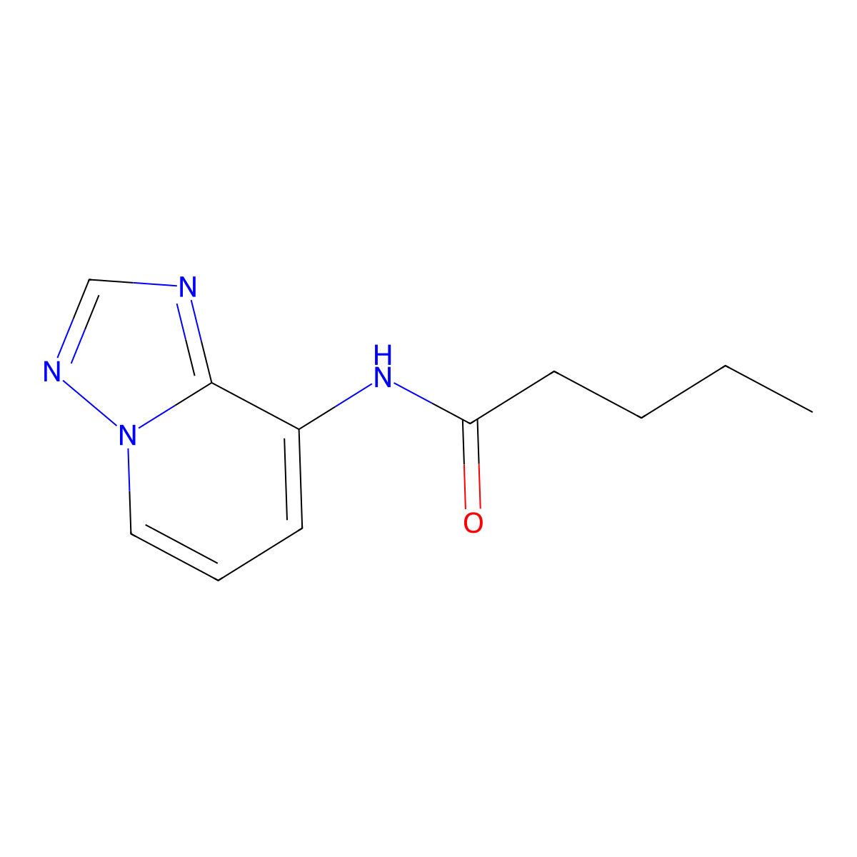 N-[1,2,4]triazolo[1,5-a]pyridin-8-ylpentanamide molecular structure, CAS 338419-03-7