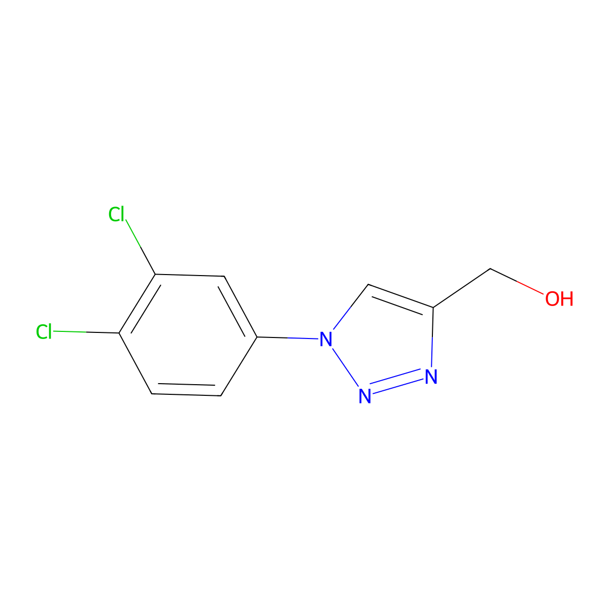 [1-(3,4-dichlorophenyl)-1H-1,2,3-triazol-4-yl]methanol molecular structure, CAS 338419-11-7