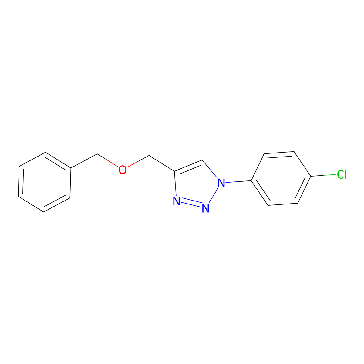 4-[(benzyloxy)methyl]-1-(4-chlorophenyl)-1H-1,2,3-triazole molecular structure, CAS 338419-17-3