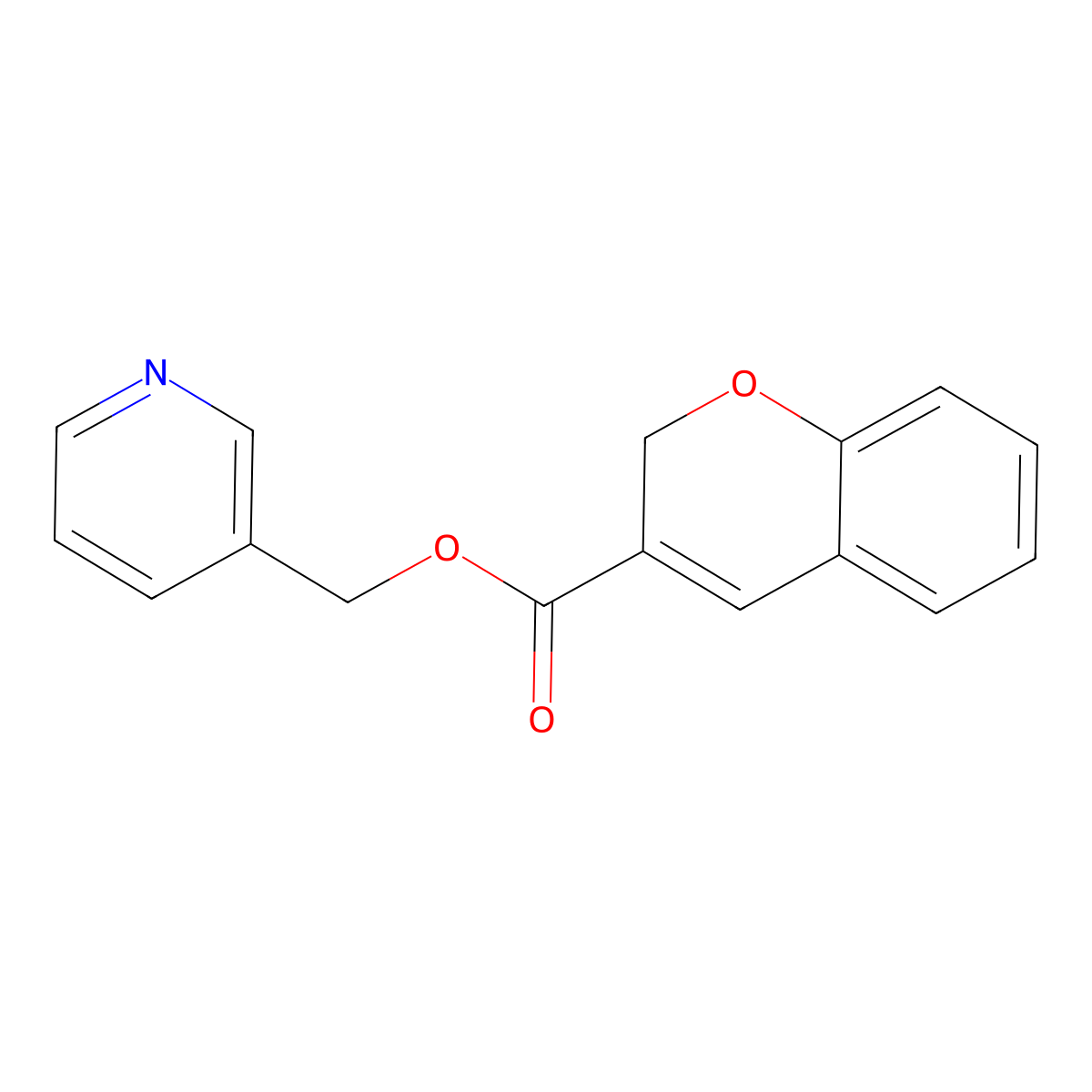 3-pyridinylmethyl 2H-chromene-3-carboxylate molecular structure, CAS 338419-79-7