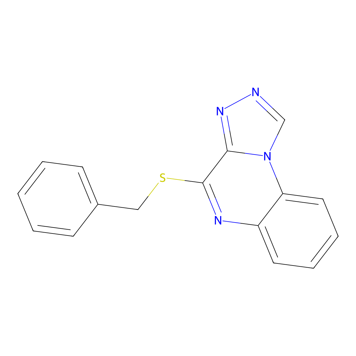 4-(Benzylsulfanyl)[1,2,4]triazolo[4,3-a]quinoxaline molecular structure, CAS 338420-28-3
