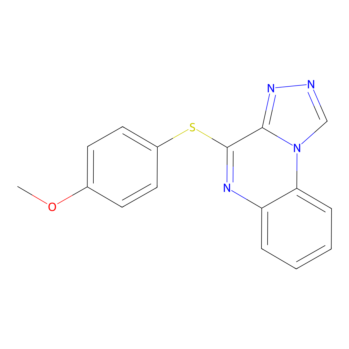 4-(4-Methoxyphenyl)sulfanyl-[1,2,4]triazolo[4,3-a]quinoxaline molecular structure, CAS 338420-32-9