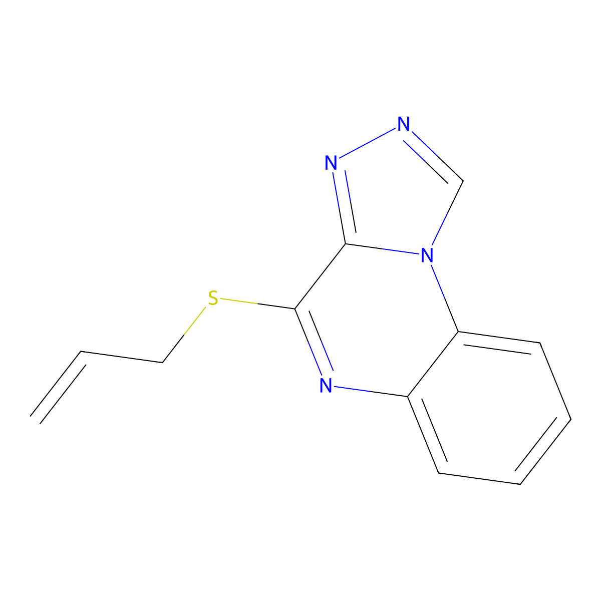4-(2-Propen-1-ylthio)[1,2,4]triazolo[4,3-a]quinoxaline molecular structure, CAS 338420-34-1