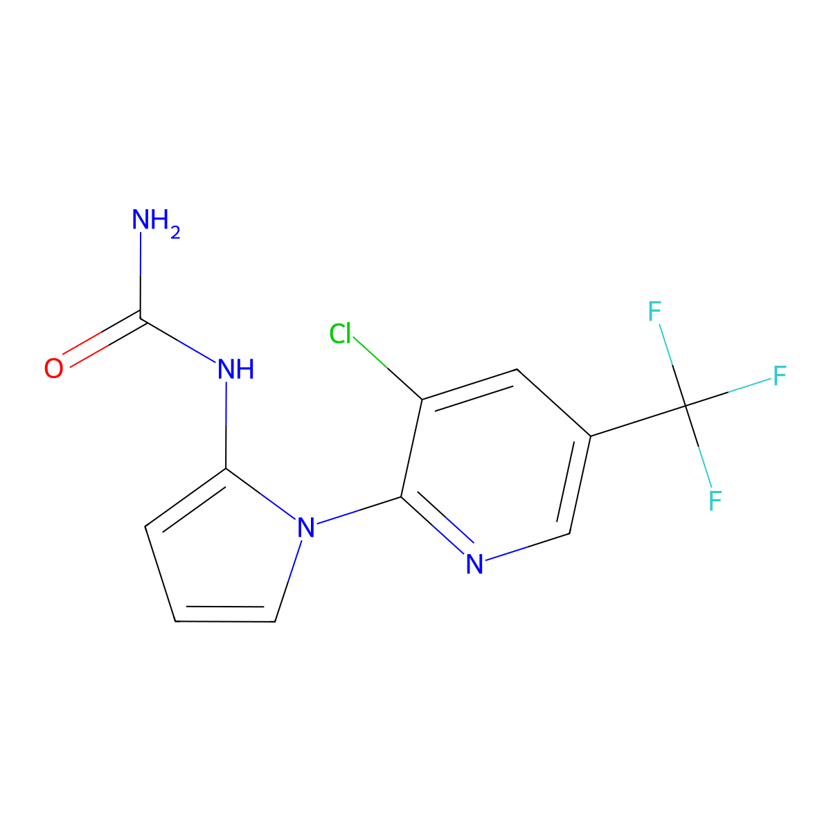 N-{1-[3-chloro-5-(trifluoromethyl)-2-pyridinyl]-1H-pyrrol-2-yl}urea molecular structure, CAS 338420-71-6