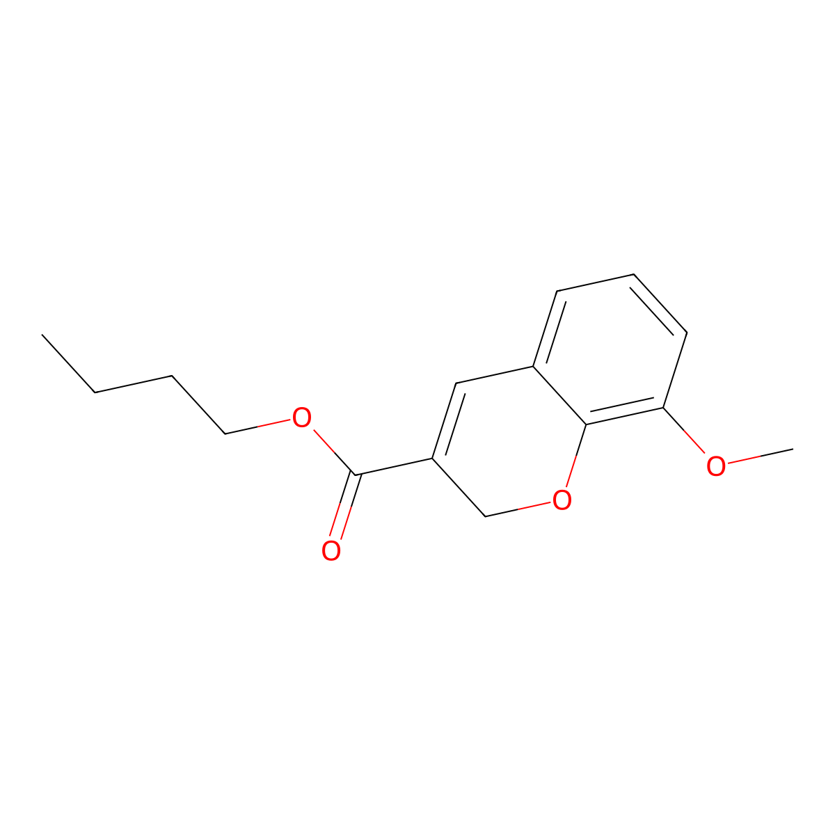 Butyl 8-methoxy-2H-chromene-3-carboxylate molecular structure, CAS 338420-72-7