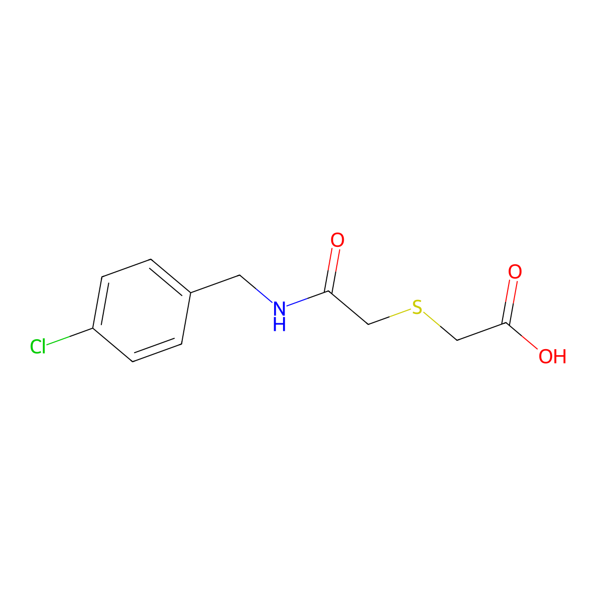 2-({2-[(4-Chlorobenzyl)amino]-2-oxoethyl}sulfanyl)acetic acid molecular structure, CAS 338421-25-3