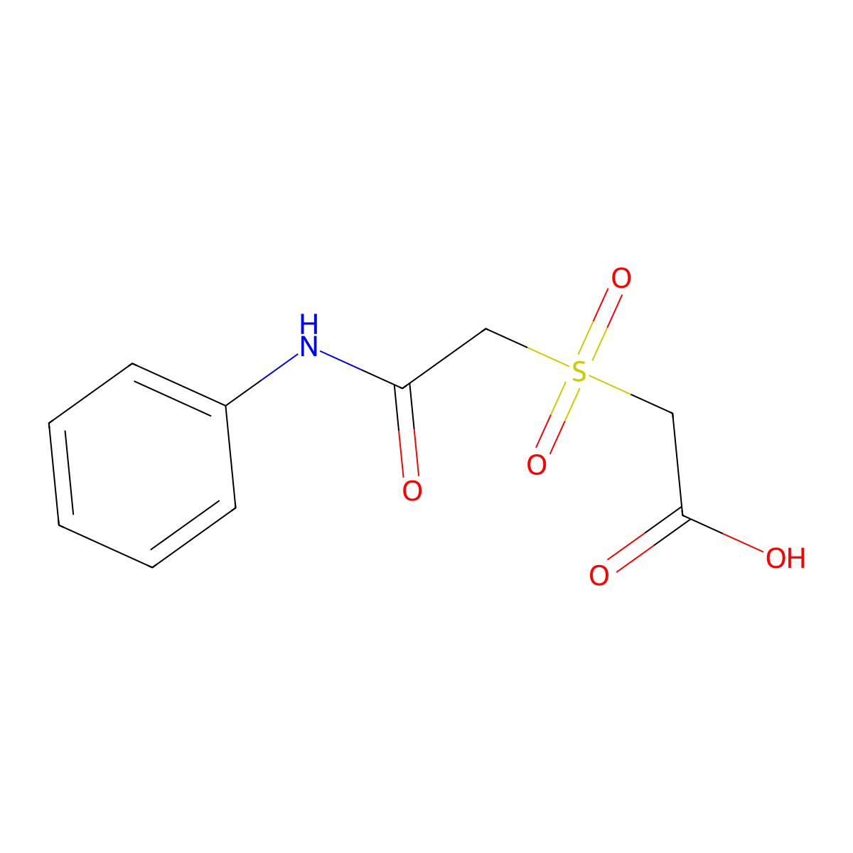 2-[(2-Anilino-2-oxoethyl)sulfonyl]acetic acid molecular structure, CAS 338421-39-9