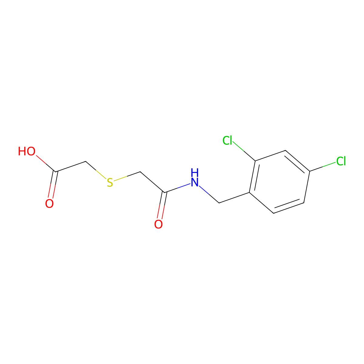 2-({2-[(2,4-Dichlorobenzyl)amino]-2-oxoethyl}sulfanyl)acetic acid molecular structure, CAS 338421-43-5