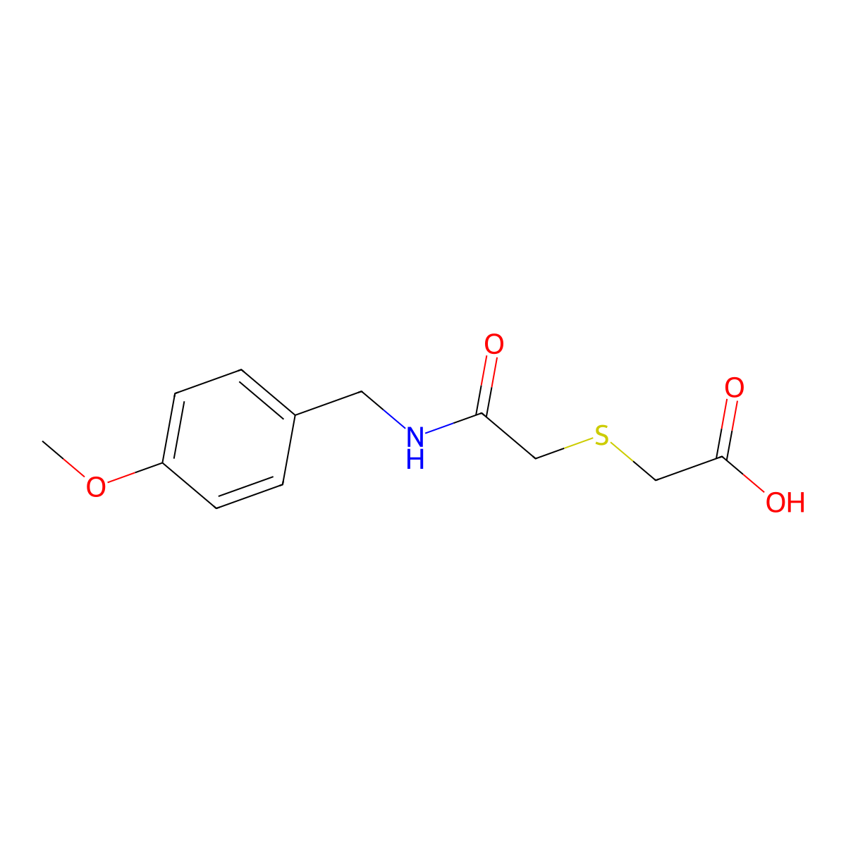 2-({2-[(4-Methoxybenzyl)amino]-2-oxoethyl}sulfanyl)acetic acid molecular structure, CAS 338421-45-7